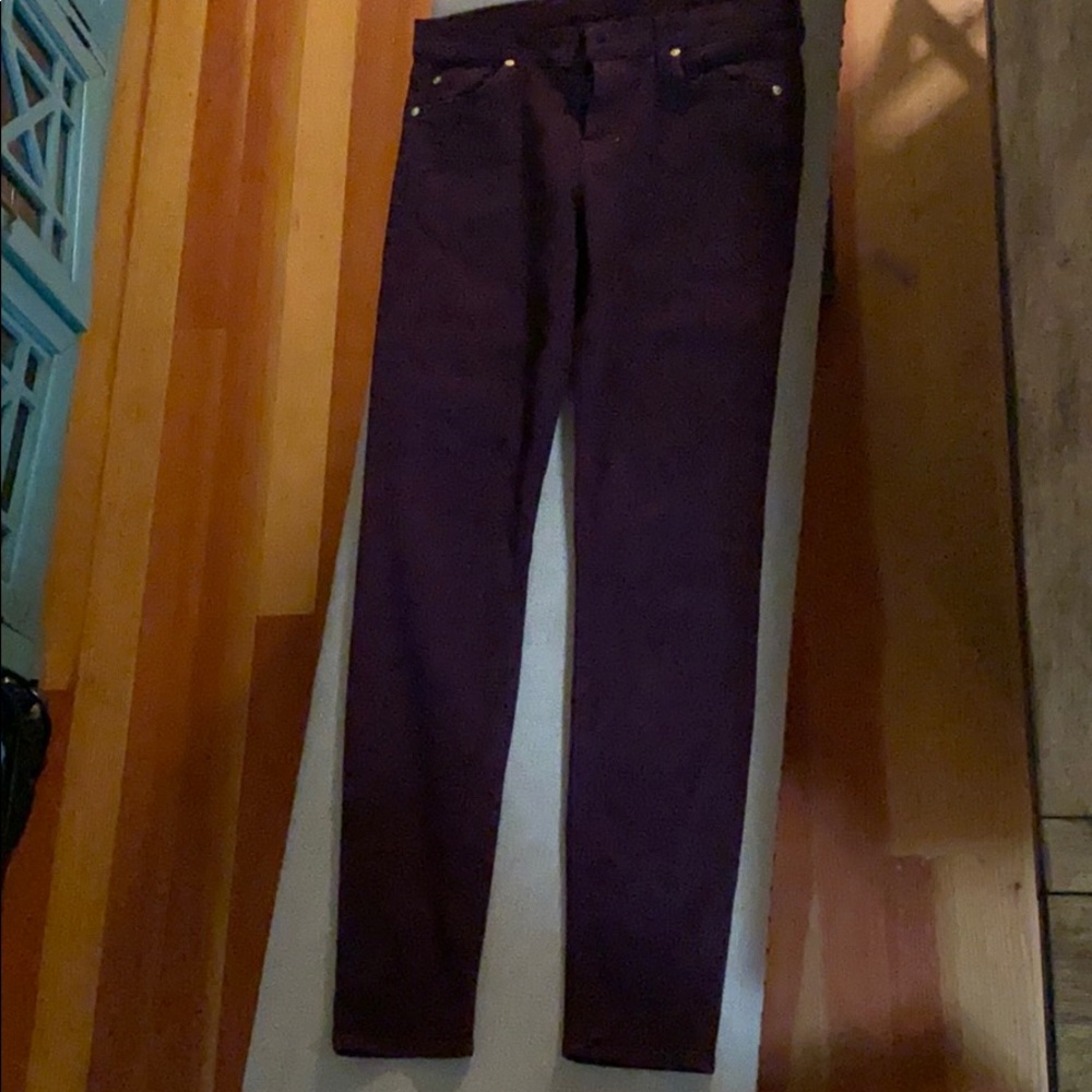 Purple seven for all mankind skinny jean